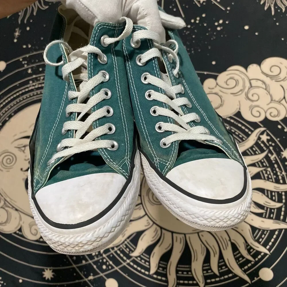 Converse Chuck Taylor All Star 157647F Athletic Shoe Unisex M10/W12 Green Canvas